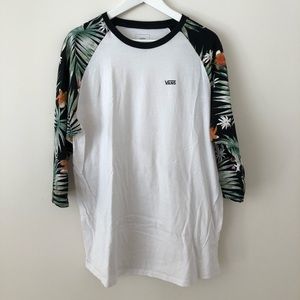 Vans Shirts - Vans Decay Palm Tree Baseball Tee Vans Shirts - Vans Decay Palm Tree Baseball Tee